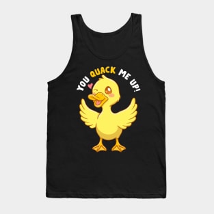 You Quack Me Up! Adorable Duckling Crack Me Up Pun Tank Top